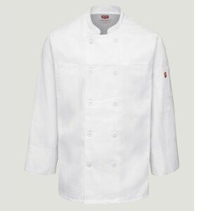 Men's Deluxe Airflow Chef Coat, White, Size: 3XL